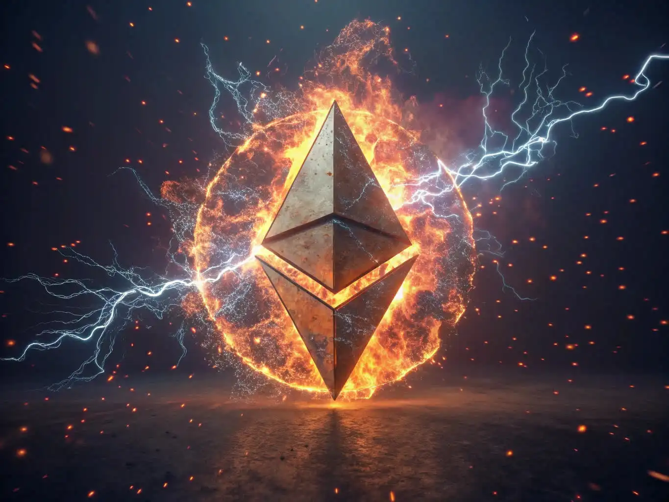 Person analyzing crypto data or exploring blockchain platforms on a digital device