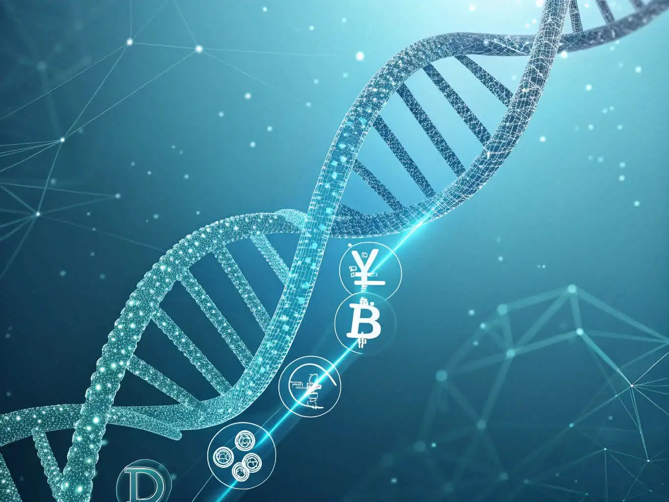 Person analyzing crypto data or exploring blockchain platforms on a digital device