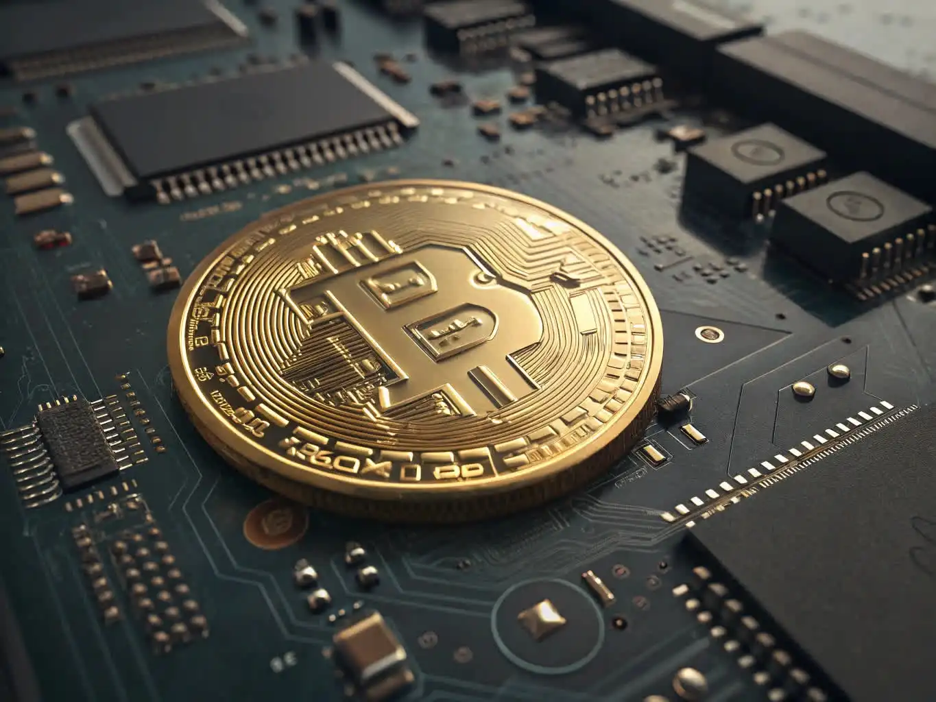 Person analyzing crypto data or exploring blockchain platforms on a digital device