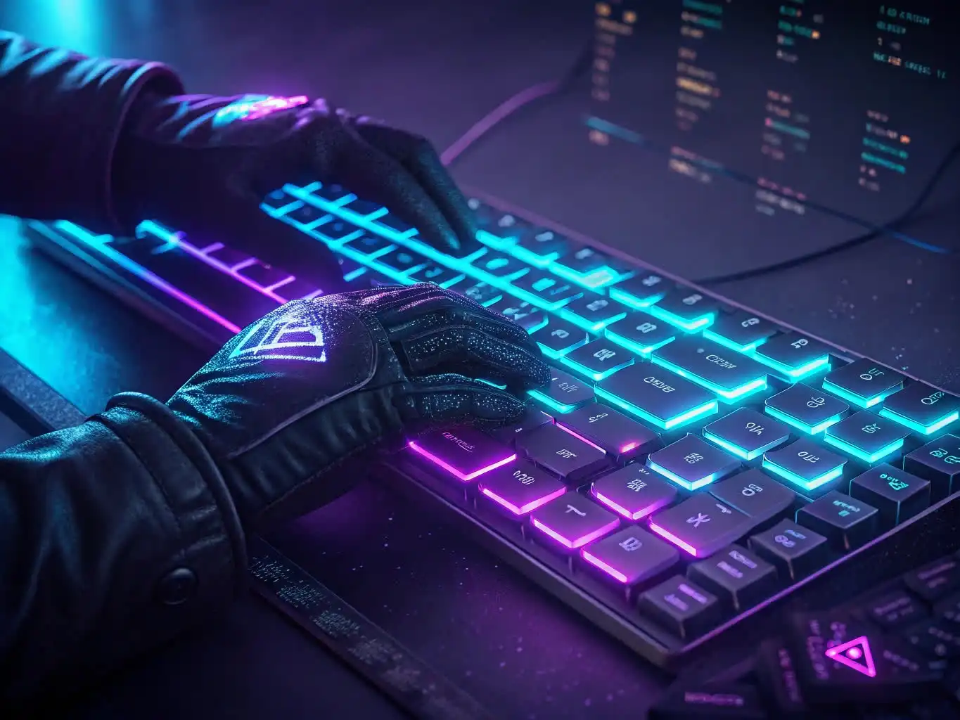 Person analyzing crypto data or exploring blockchain platforms on a digital device
