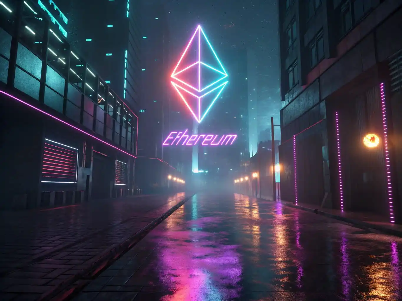 Person analyzing crypto data or exploring blockchain platforms on a digital device