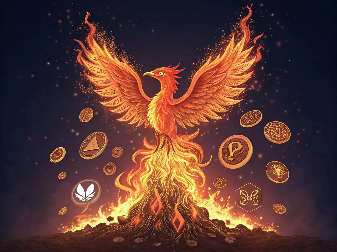 Person analyzing crypto data or exploring blockchain platforms on a digital device
