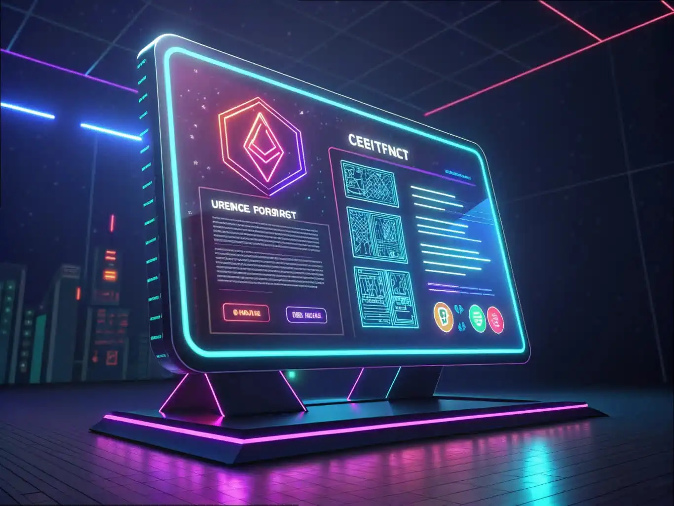 Person analyzing crypto data or exploring blockchain platforms on a digital device