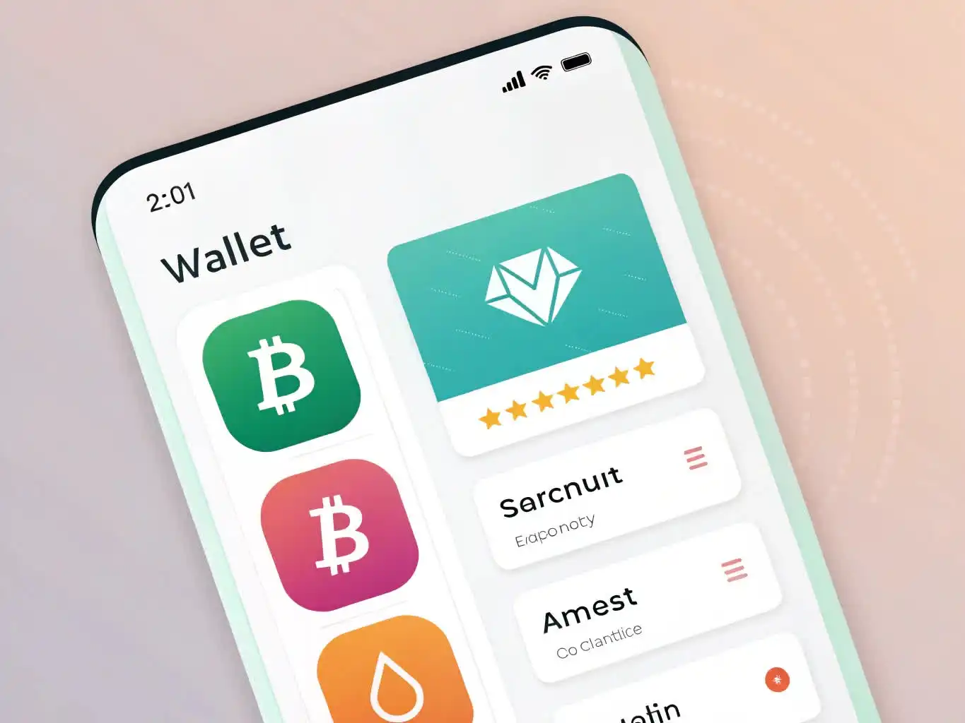 Person analyzing crypto data or exploring blockchain platforms on a digital device