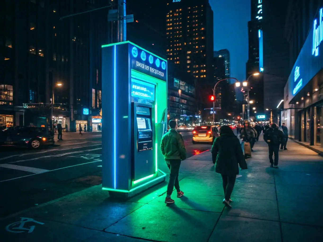 Person analyzing crypto data or exploring blockchain platforms on a digital device